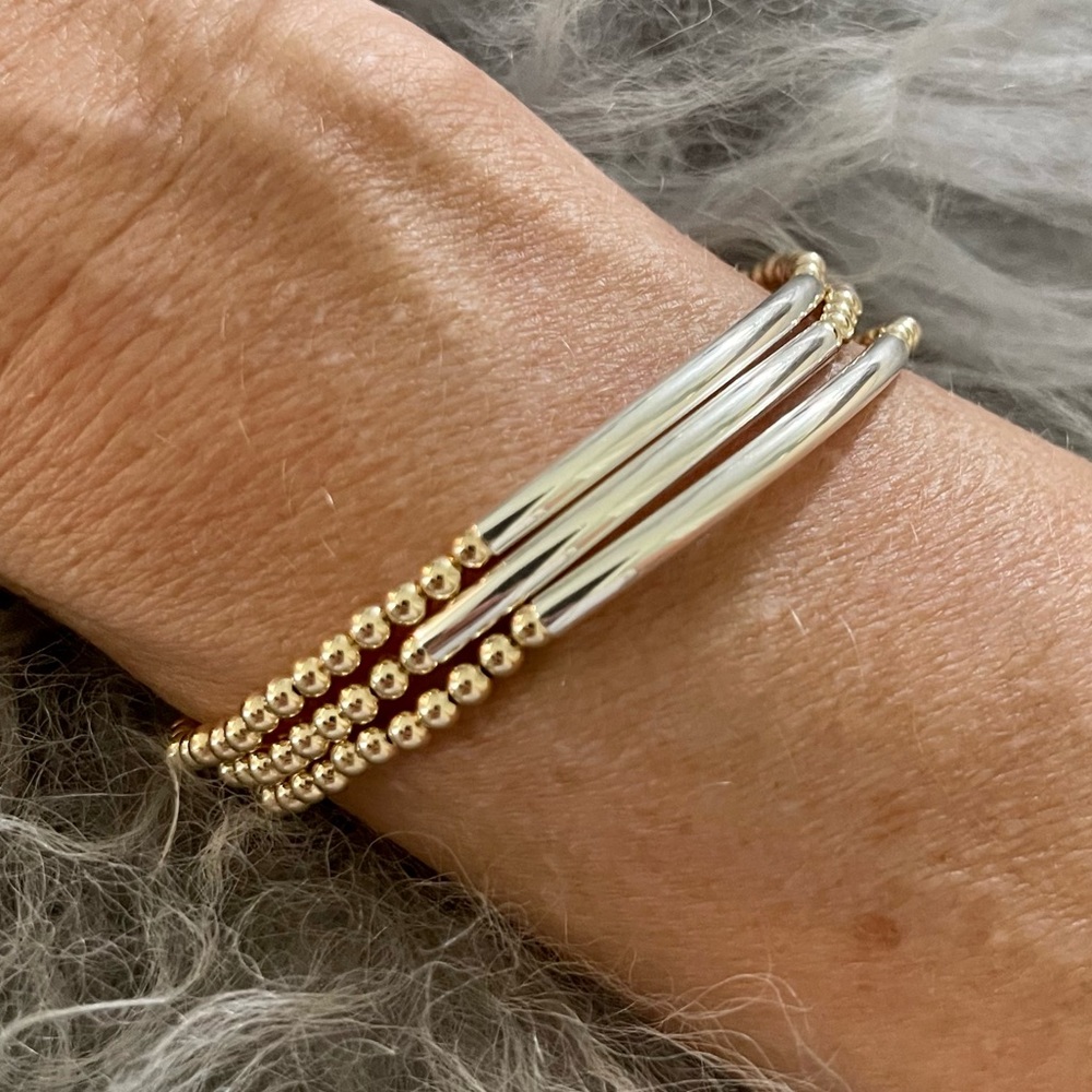 1 Bracelet Gold Filled Waterproof Sterling Silver. Sold individually. Handmade - Picture 3 of 5
